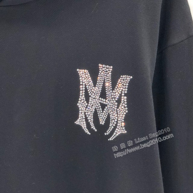Ami專櫃2023FW新款燙鑽連帽衛衣 男女同款 tzy3108